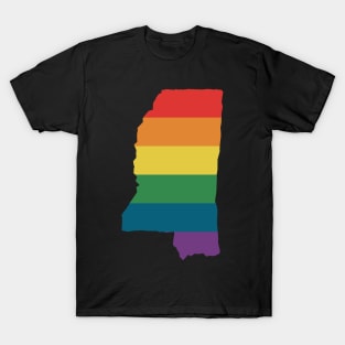 Mississippi State Rainbow T-Shirt